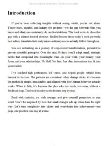 Best Selling Books, Broken Down: The Micro-Action Effect